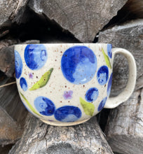 Load image into Gallery viewer, Purple Flower Blueberry Mug
