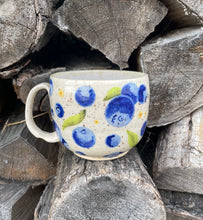 Load image into Gallery viewer, Yellow Flower Blueberry Mug
